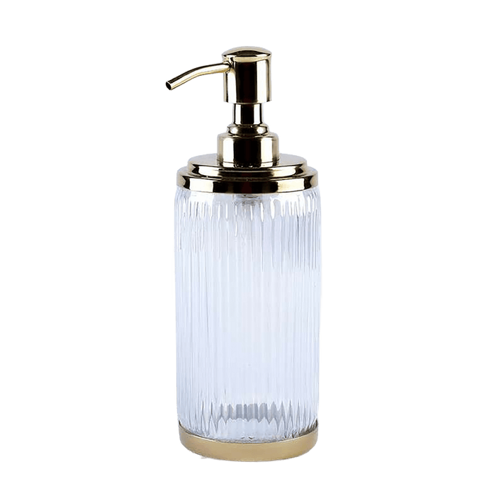 Astrid Glass Soap Dispenser - Gold
