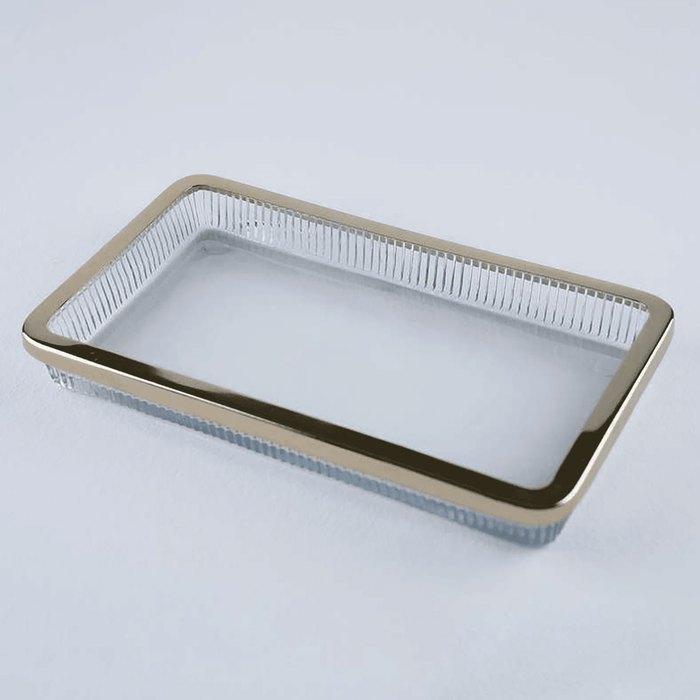 Astrid Glass Towel Tray - Gold