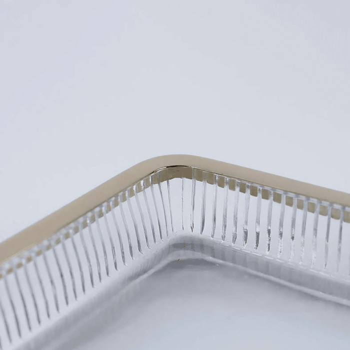 Astrid Glass Towel Tray - Gold