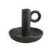Austin Ceramic Taper Candle Holder - Black Pan Home