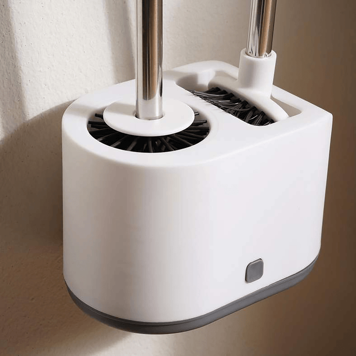 Bailey 3-Piece Toilet Brush With Holder Set - White