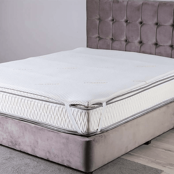 Balance Copper Infused Memory Foam Mattress Topper 180X200X4cm-White