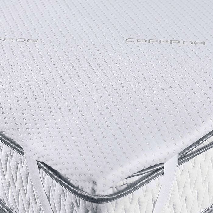 Balance Copper Infused Memory Foam Mattress Topper 180X200X4cm-White