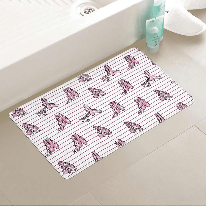 Ballerina Anti-Skid Tub Mat 40X70cm-Pink