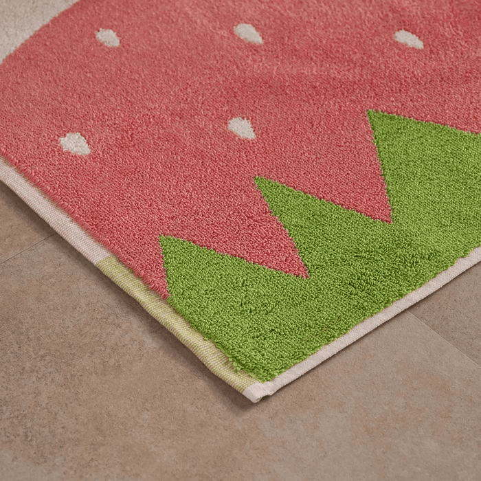 Berry Reversible Terry Bathmat - Pink