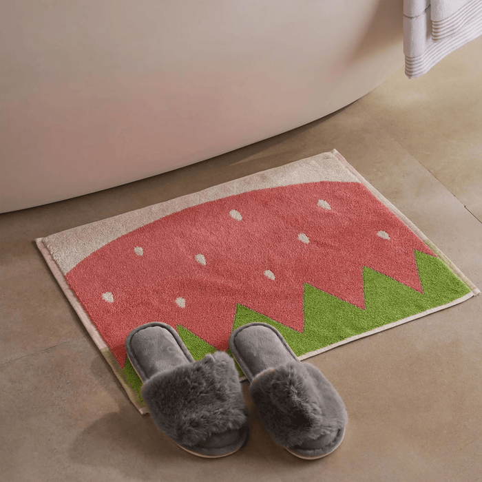 Berry Reversible Terry Bathmat - Pink