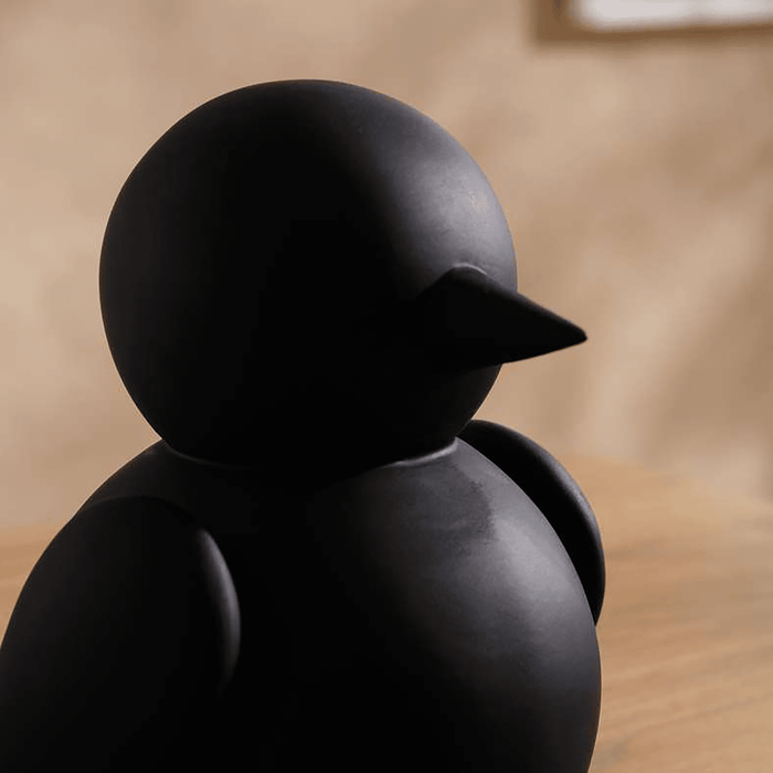 Bird Polyresin Decor Figurine 13X12X16Cm - Black Pan Home