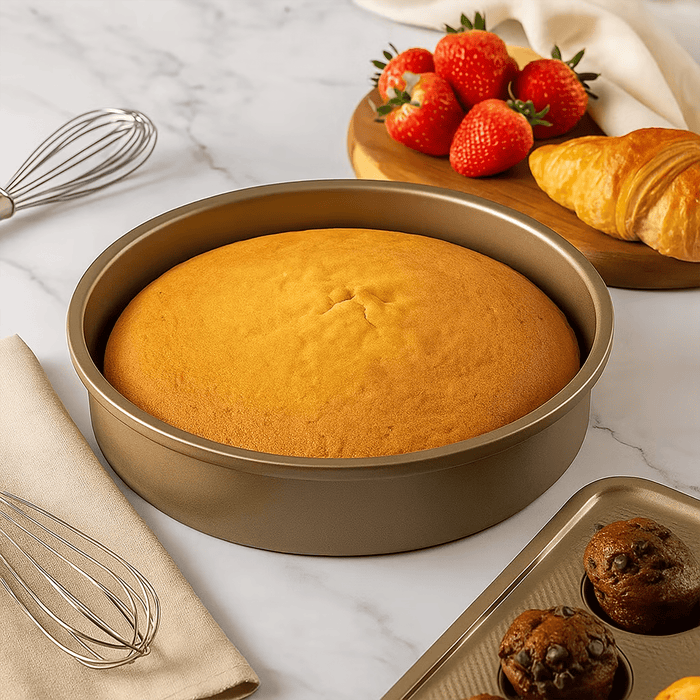 Blanch Round Cake Pan Copper 25cm