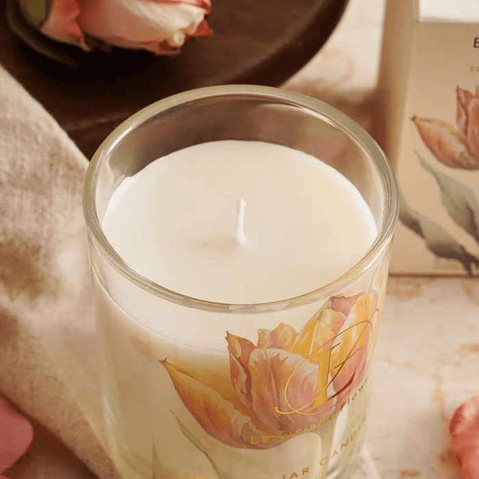 Bliss Pear Nectar Scented Jar Candle - Yellow - 35Hrs