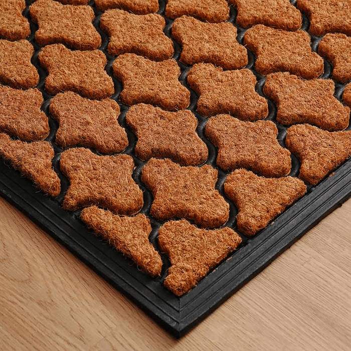 Brice Door Mat -Natural/Black