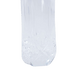 Clear crystal-like object on a green background