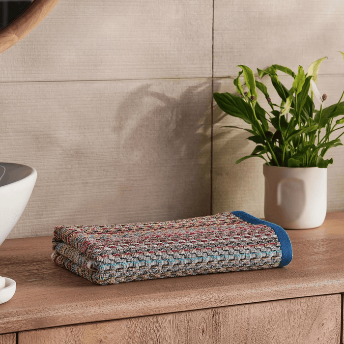 Cascade Stripe Bath Towel - Blue