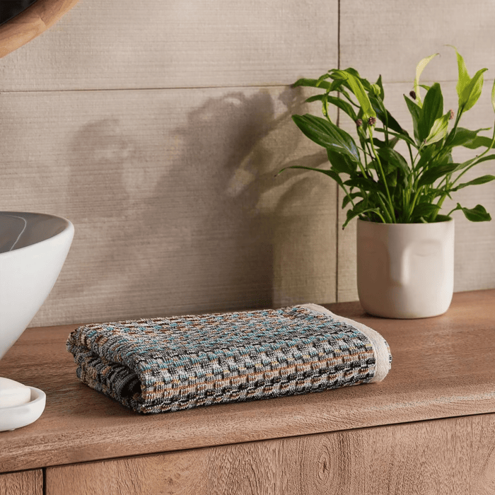 Cascade Stripe Hand Towel - Blue