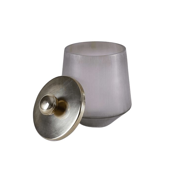 Castriel Glass Cotton Jar - Gold