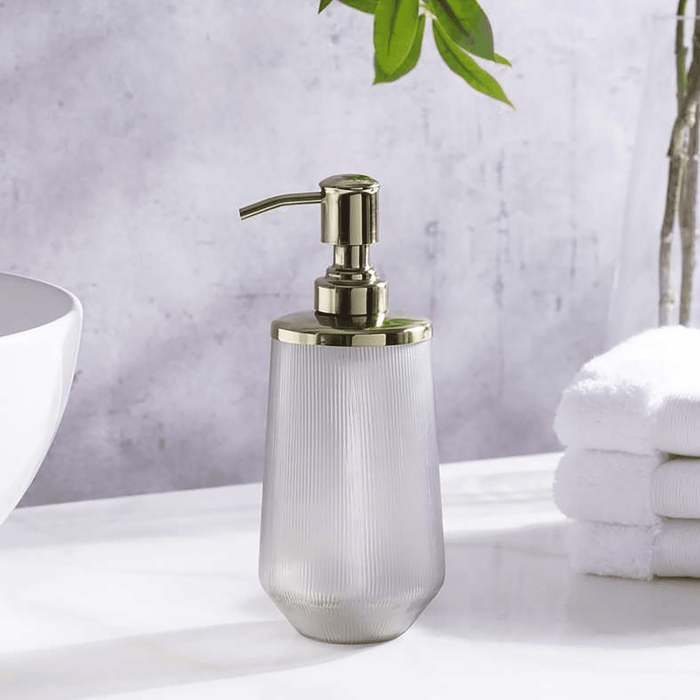 Castriel Glass Soap Dispenser - Gold