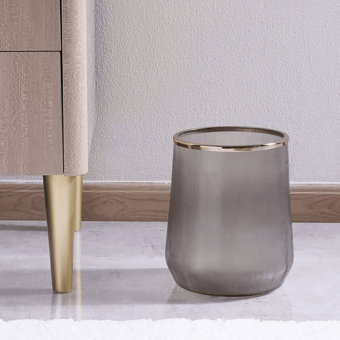 Castriel Glass Waste Bin - Gold