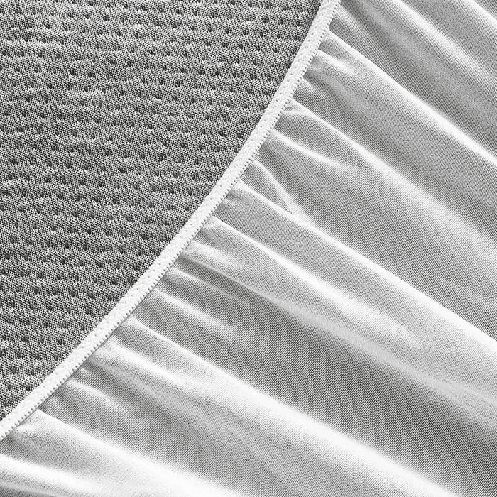 Charcoal Infused Waterproof Mattress Protector 160X200+33cm - Grey Pan Home