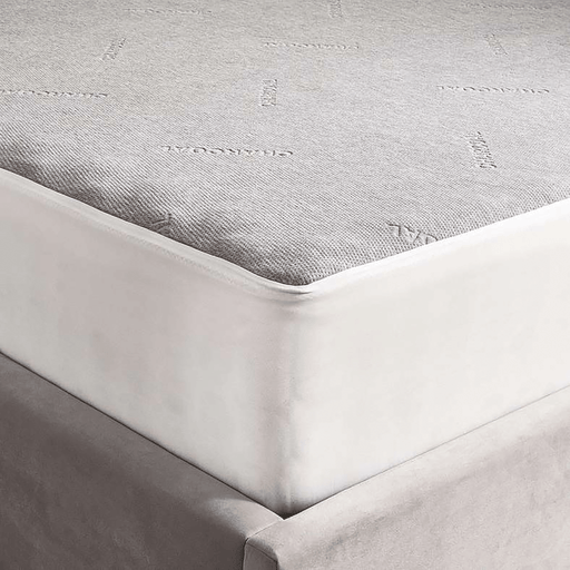Charcoal Infused Waterproof Mattress Protector Grey Pan Home
