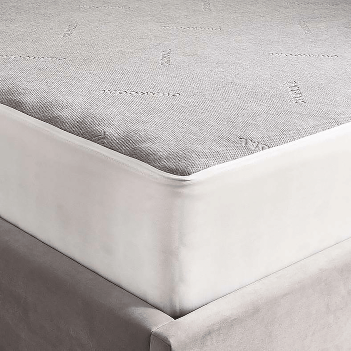 Charcoal Infused Waterproof Mattress Protector Grey Pan Home