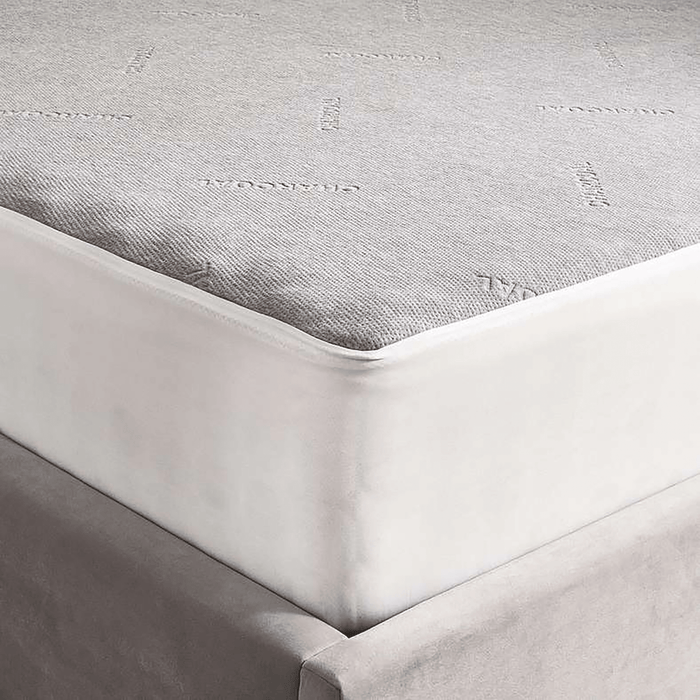 Charcoal Infused Waterproof Mattress Protector 200X200+33cm - Grey Pan Home