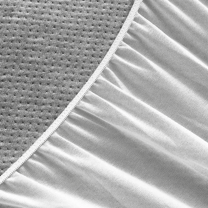 Charcoal Infused Waterproof Mattress Protector 90X200+33cm - Grey Pan Home