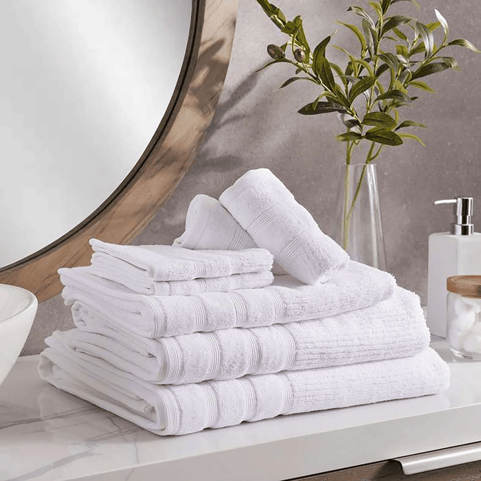 Chicago Textured 650 Gsm Hand Towel -White