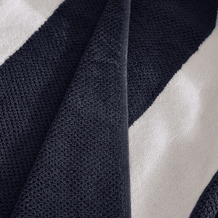 Chicago Textured Stripe 650 Gsm Hand Towel -Ocean