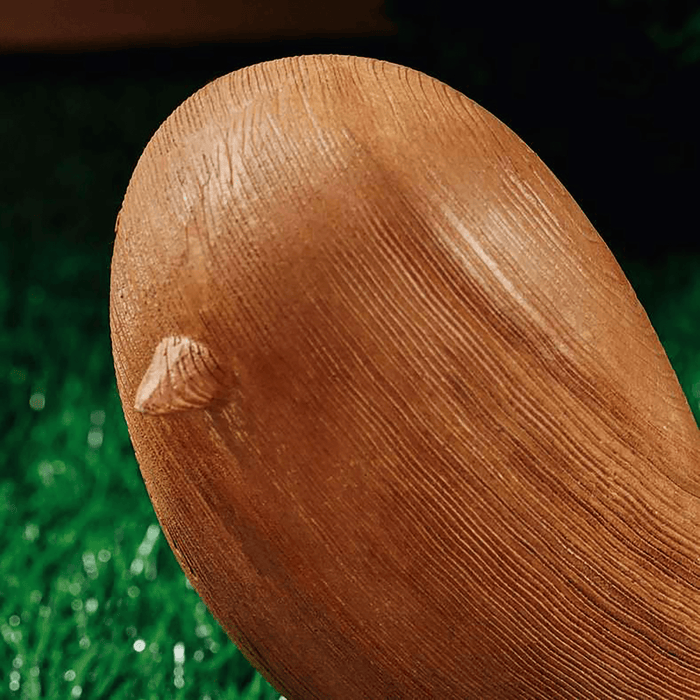 Chirp Resin Wood Finish Bird Garden Decor 21X12X19cm - Brown