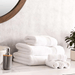 Classic Zero Twist 600 Gsm Bath Sheet -White Pan Home