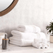 Classic Zero Twist 600 Gsm Bath Towel -White Pan Home