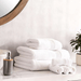 Classic Zero Twist 600 Gsm Hand Towel -White Pan Home
