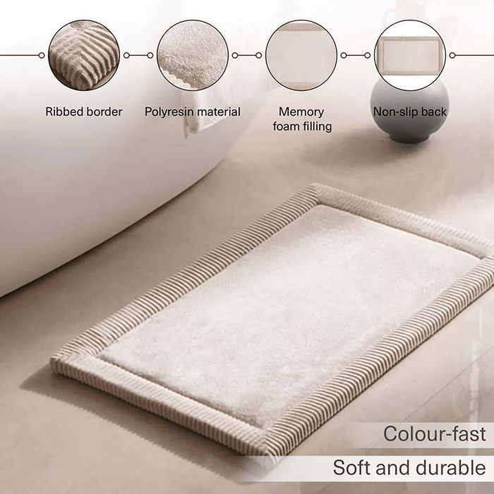Comfort Memory Foam Bathmat - Taupe