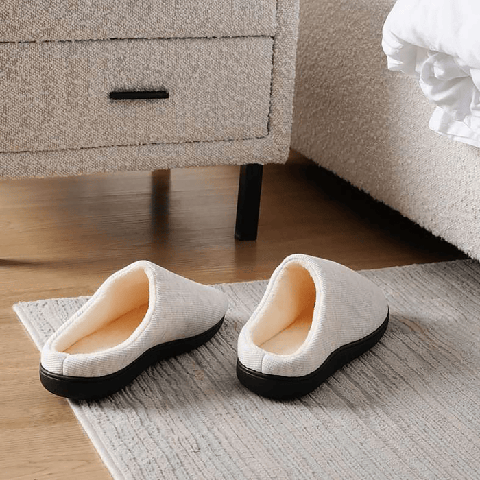 Comfy Close Toe Bedroom Slipper 42/43 - Grey