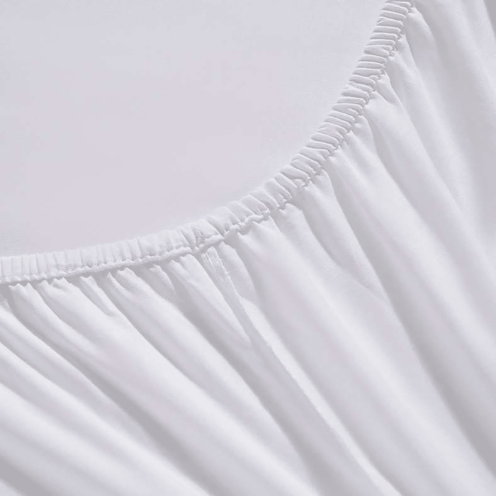 Conscious Eucacel Fitted Sheet - Bright White Pan Home