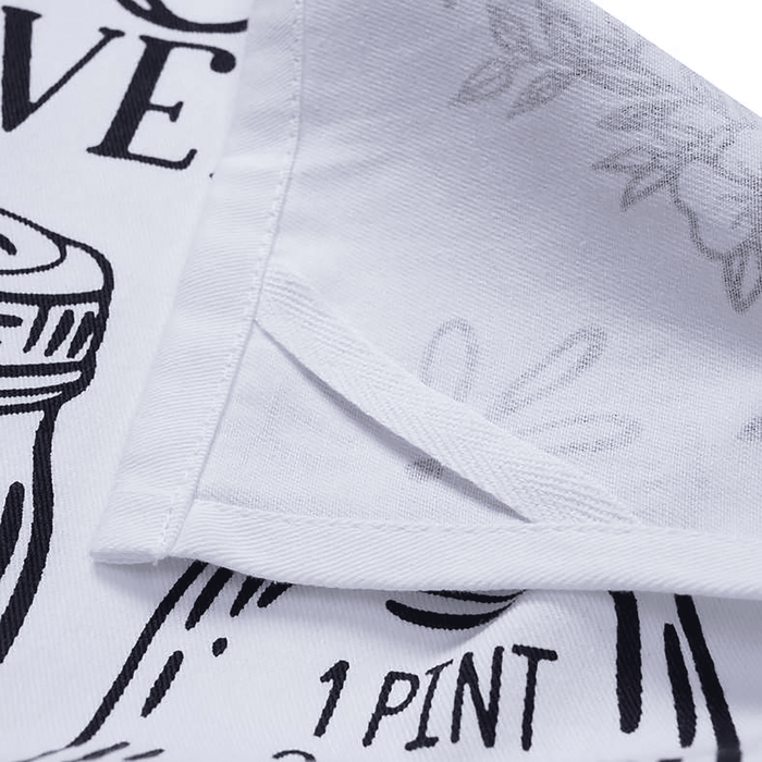 Conversion Memo Printed Kitchen Towel 50X70cm - Black