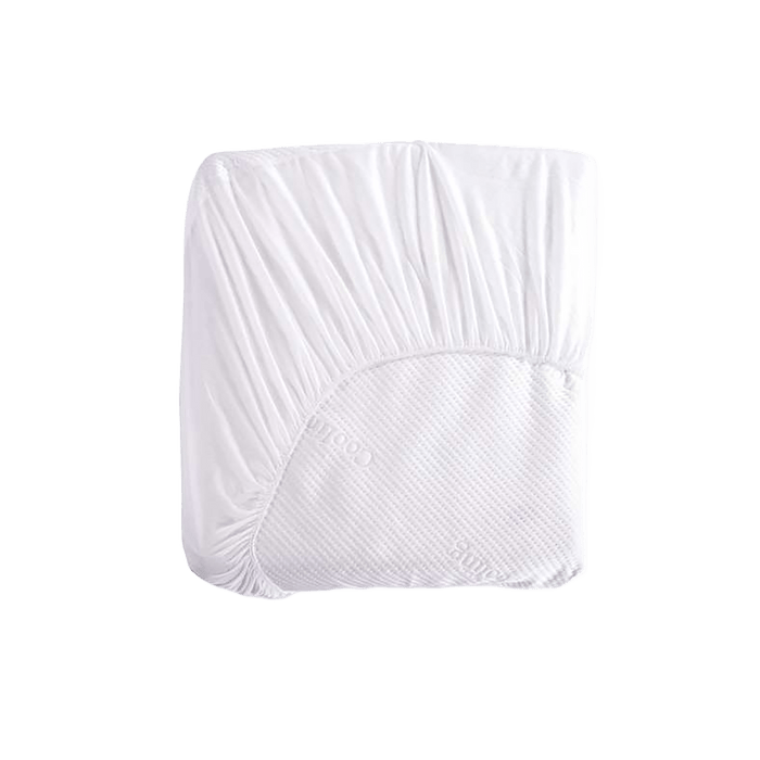 Cooling Jacquard Waterproof Mattress Protector -White Pan Home