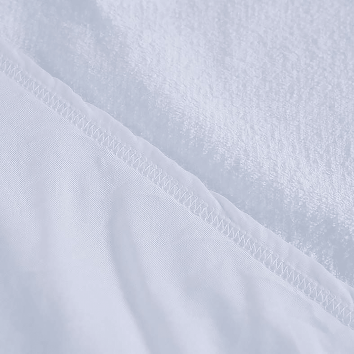 Coral Fleece Waterproof Mattress Protector 160X200+33cm-White