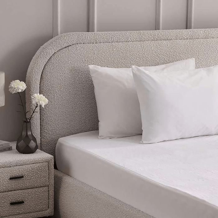 Coral Fleece Waterproof Mattress Protector 200X200+33cm-White