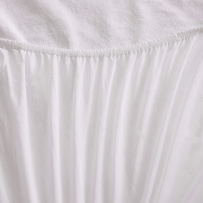 Coral Fleece Waterproof Mattress Protector 200X200+33cm-White