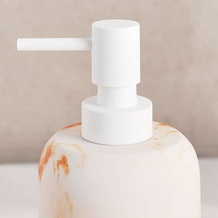 Coral Resin Soap Dispenser - Off White