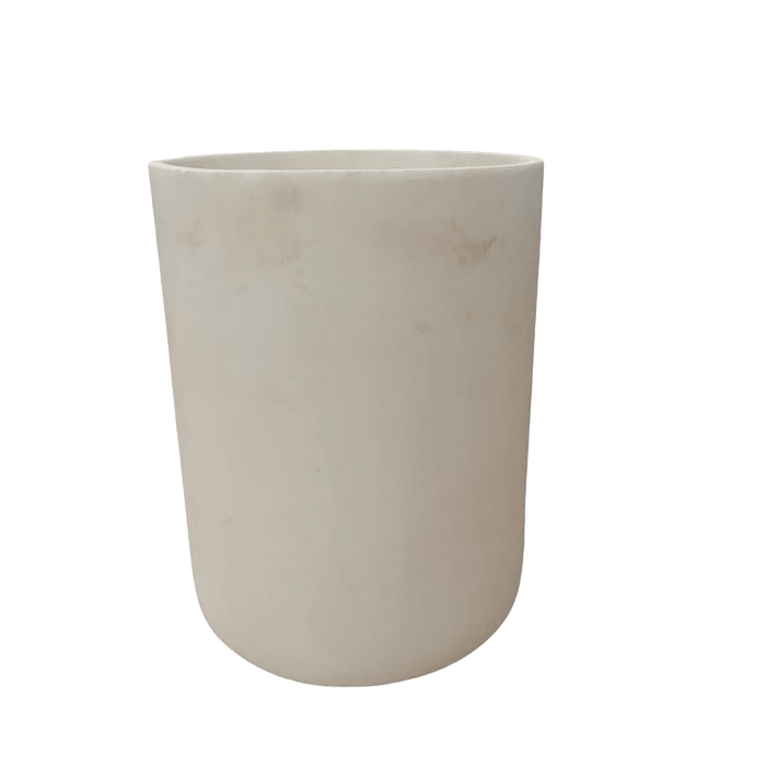 Coral Resin Waste Bin - Off White