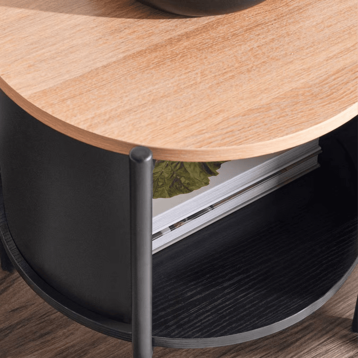 Cortez End Table With Storage Melamine