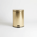 Daily Soft Close Metal Pedal Bin 5L - Gold Pan Home