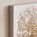 Dandelion Hand Painted Canvas Wall Art 70Cm- Gold Pan Home