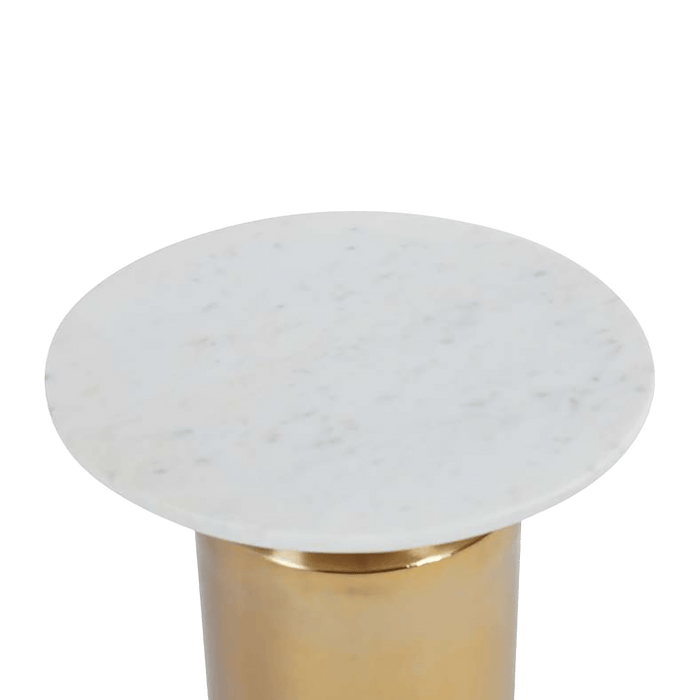 Dasra Accent Table Marble - White Gold