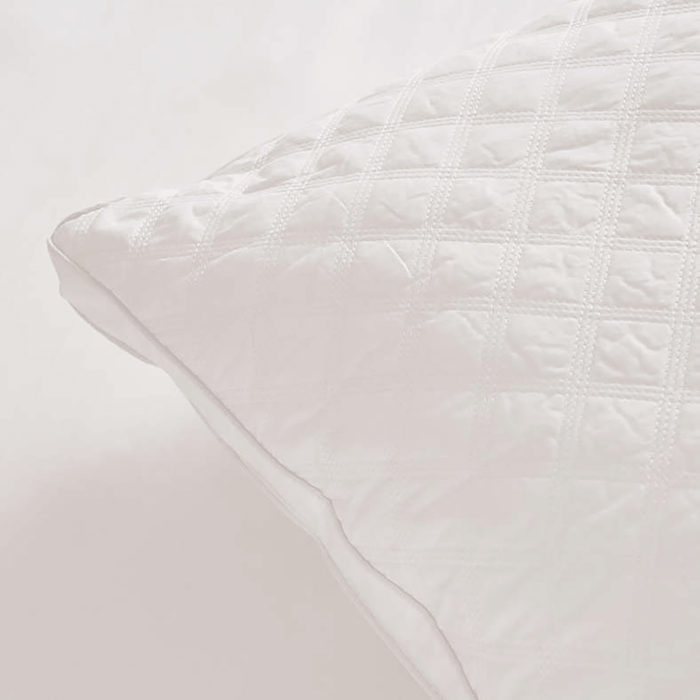 Deluxe Quilted Loft Pillow -White