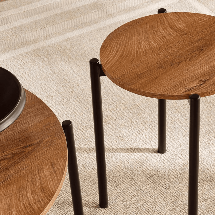 Dolmen Coffee Table Set Of 2 Round