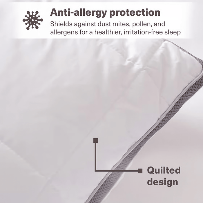 Dream Quilted Loft Pillow - White