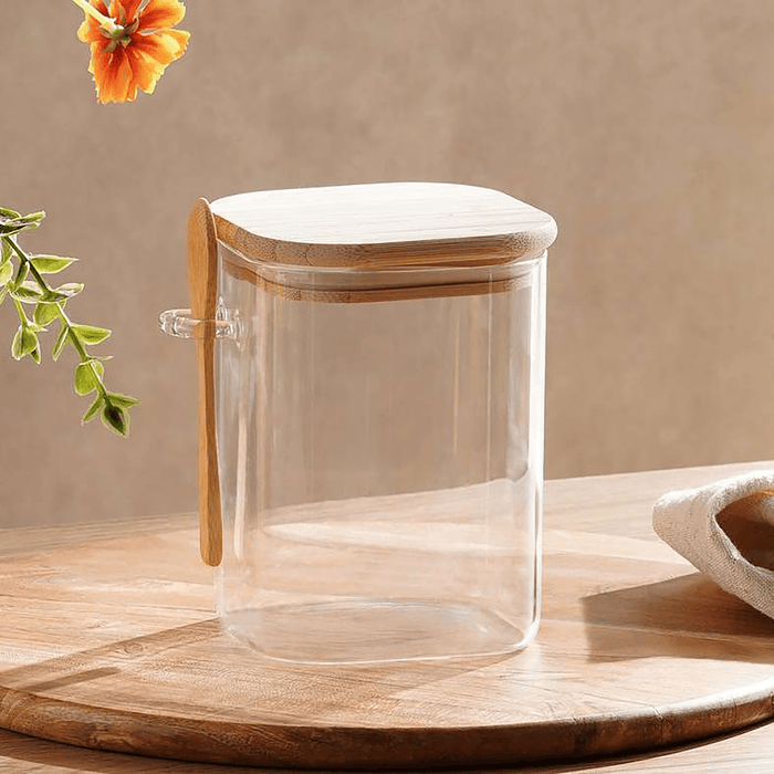 Earlo Glass Canister With Spoon 1.2L - Clear