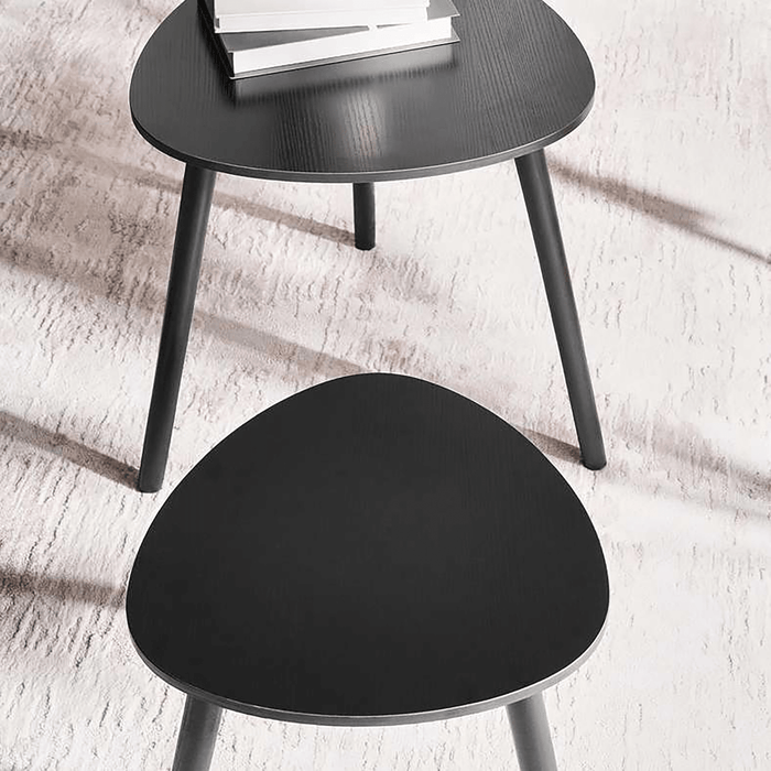 Eileen Accent Table Set Of 2 Triangle - Black